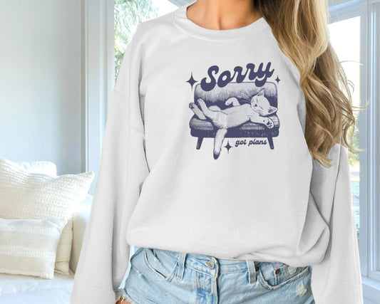 Girls & Women's Fashionable Solid Color Printed Long Sleeved Sweatshirt