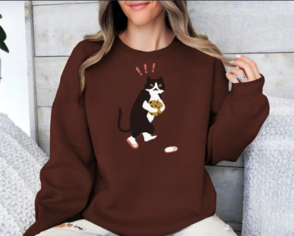 Youth & Women's Fashionable Solid Color Printed Long Sleeved Sweatshirt