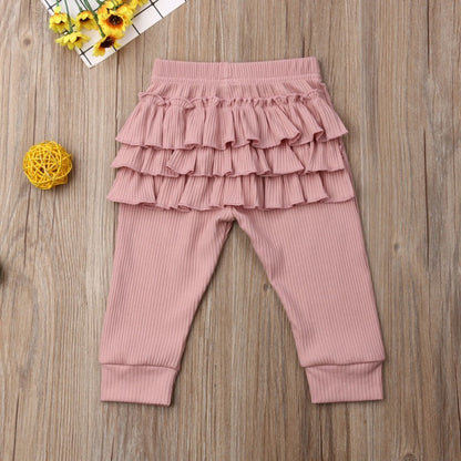 Baby Girls' Lace Pants Outer Leggings