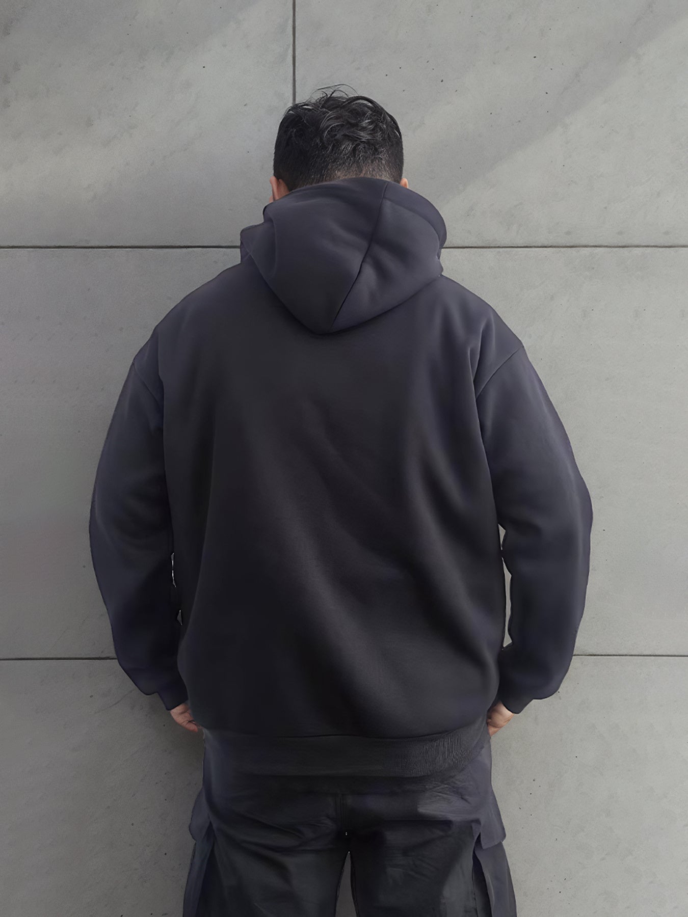 Girls & Boys Fashionable Solid Color Long Sleeved Printed Hoodie