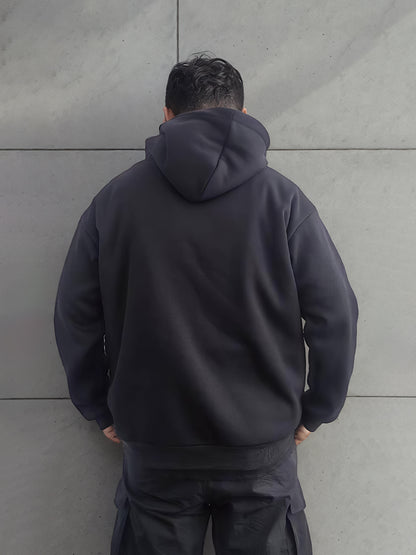 Girls & Boys Fashionable Solid Color Long Sleeved Printed Hoodie