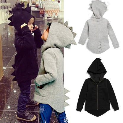 Toddler Boy Jacket Dinosaur Hooded Coat