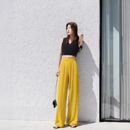 Youth Girls Chiffon Straight-Leg Pants