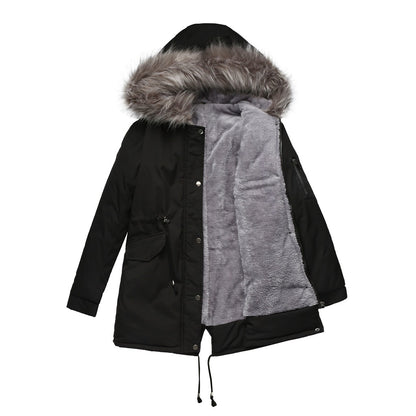 Youth Parka Cotton-padded Mid-length Hooded Jacket