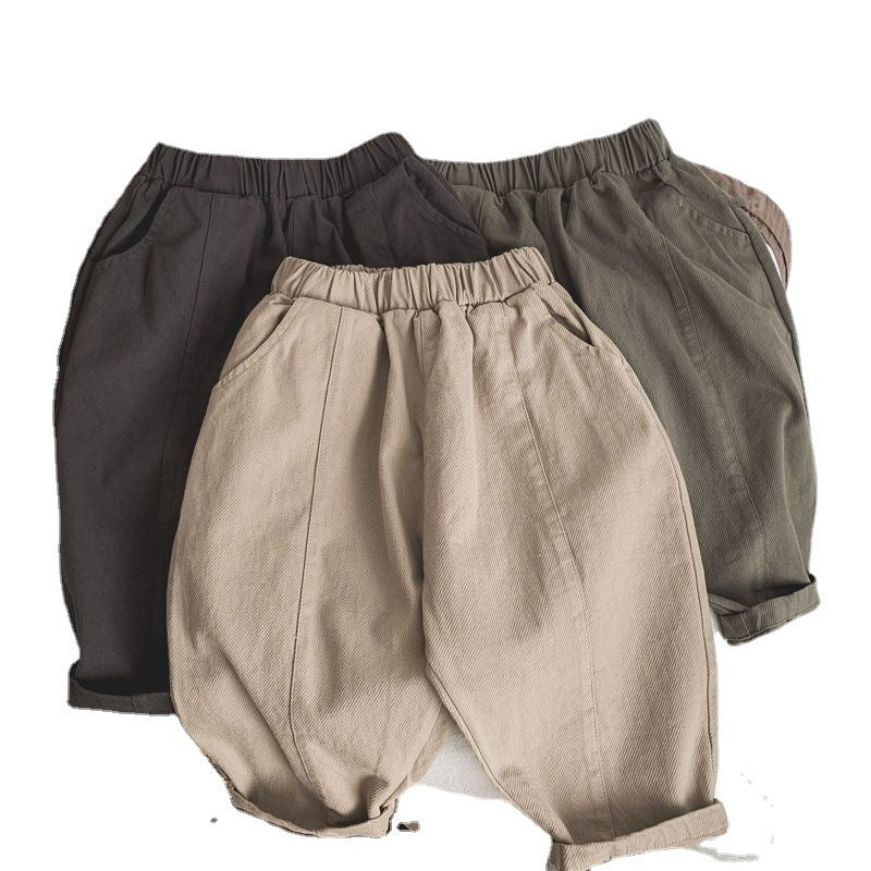 Boy & Girls Line-pressing Casual Pants