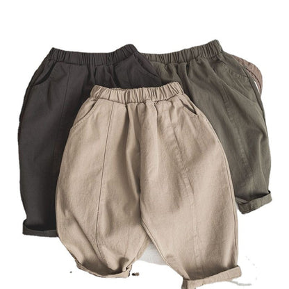 Boy & Girls Line-pressing Casual Pants