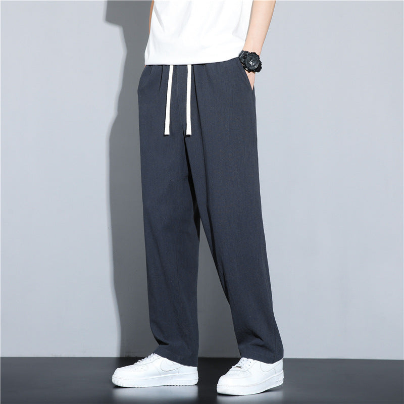 Boys Fashion Linen Casual Pants