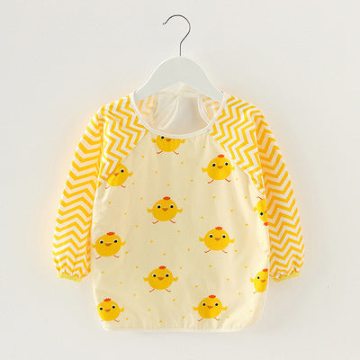 Baby Spring And Autumn Long Sleeve  Bib Apron